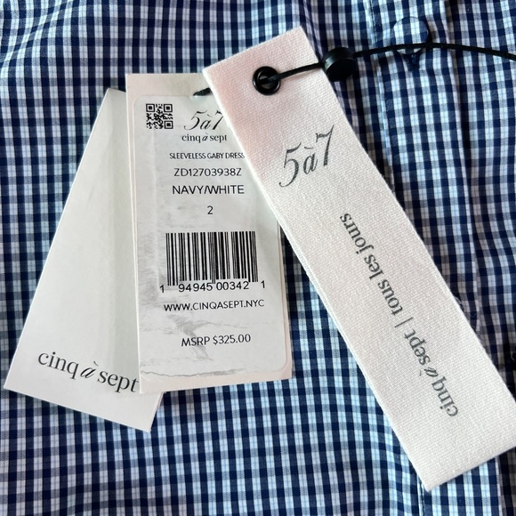 2870 NWT Cinq à Sept Gaby sleeveless collared shirt dress size 2 - Picture 7 of 8